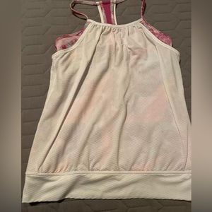 Ivivva Lululemon Active Shirt Size 12 White And Pink